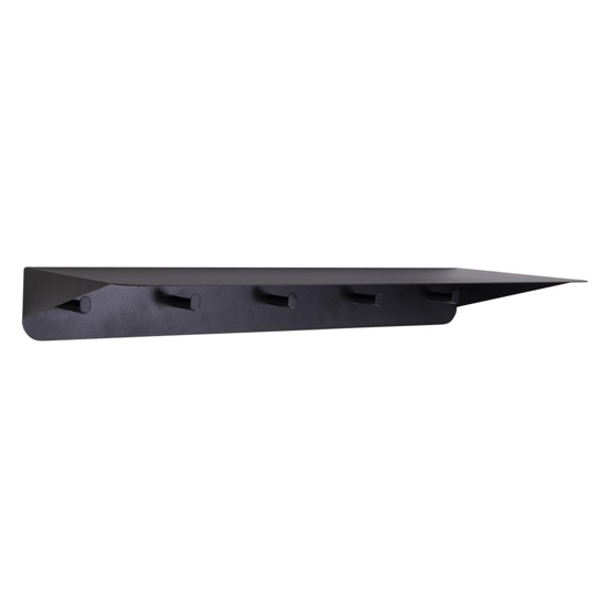 Product photograph of Southaven Metal Coat Rack With 5 Hooks In Matt Black from Furniture in Fashion