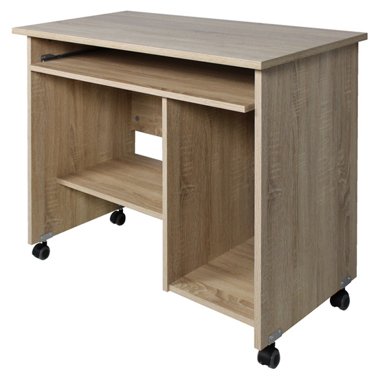 Spectral Wooden Computer Desk In Sonoma Oak Sale