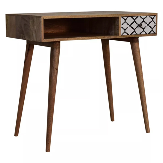 Stella Wooden Study Desk In Oak Ish With 1 Drawer | Furniture in Fashion