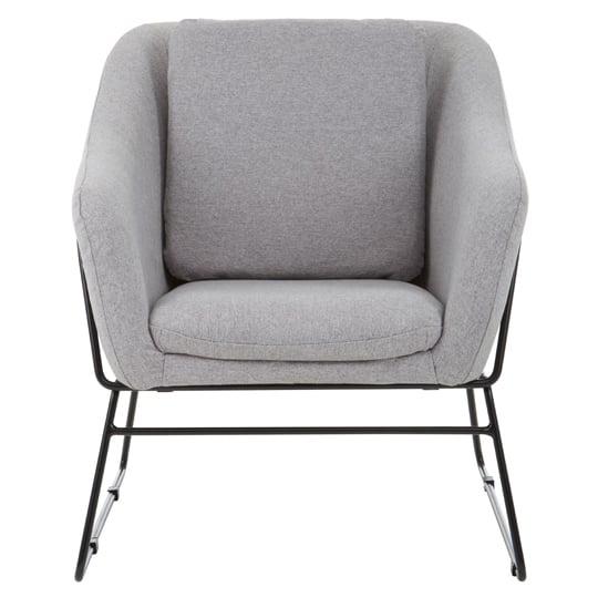 Porrima Grey Chair With Stainless Steel Legs