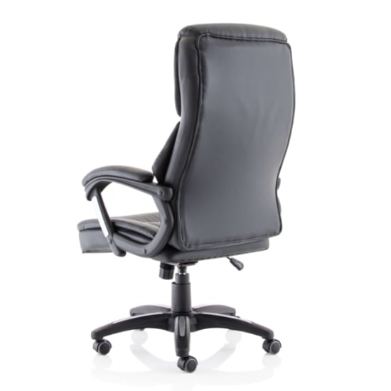 stratford black faux leather executive office chair