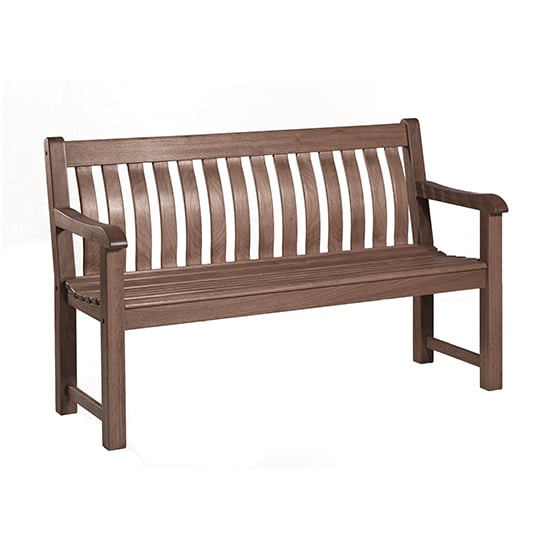 Product photograph of Strox Outdoor St George 5ft Wooden Seating Bench In Chestnut from Furniture in Fashion