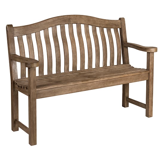 Photo of Strox outdoor turnberry 4ft wooden seating bench in chestnut