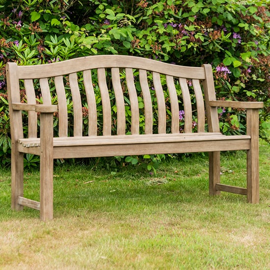 Photo of Strox outdoor turnberry 5ft wooden seating bench in chestnut