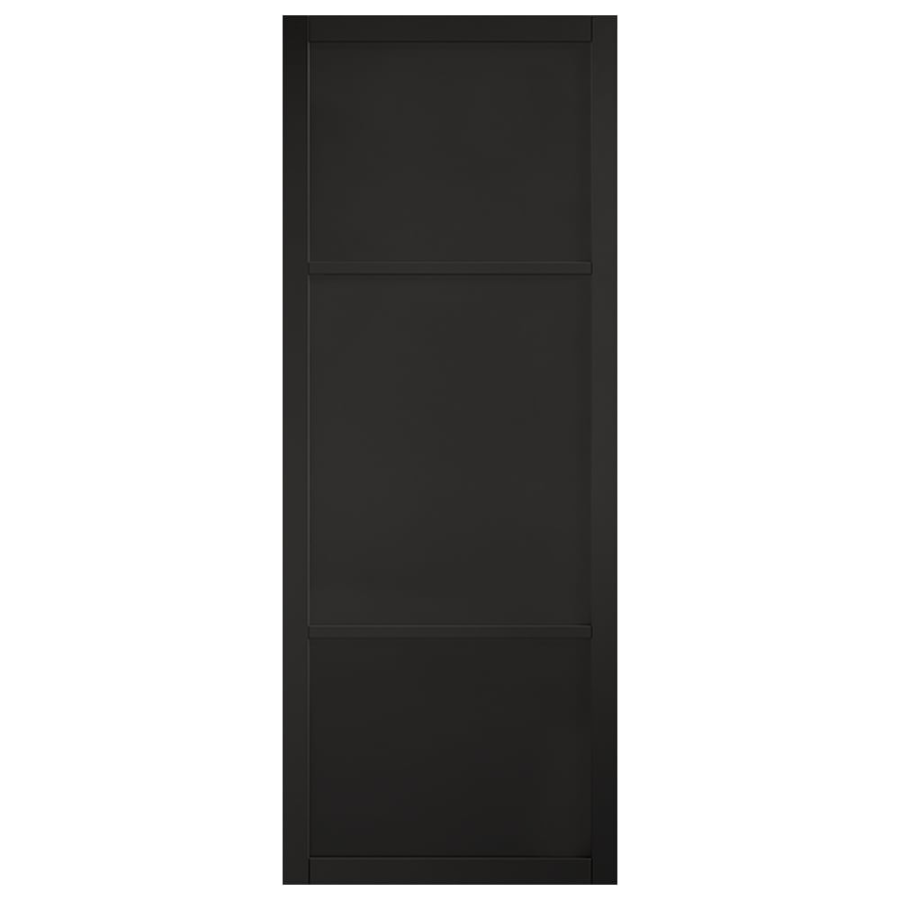 sutton 1981mm x 686mm 3 panel internal door in black