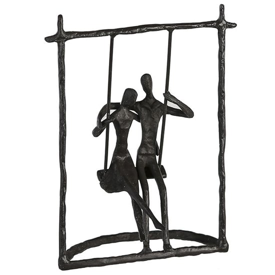 Photo of Swing iron design sculpture in burnished bronze
