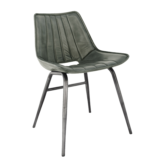 Product photograph of Sylhet Faux Leather Dining Chair Light Grey With Black Legs from Furniture in Fashion