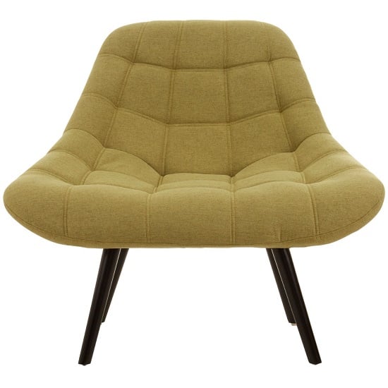 Photo of Hyadum faux linen upholstered bedroom chair in green