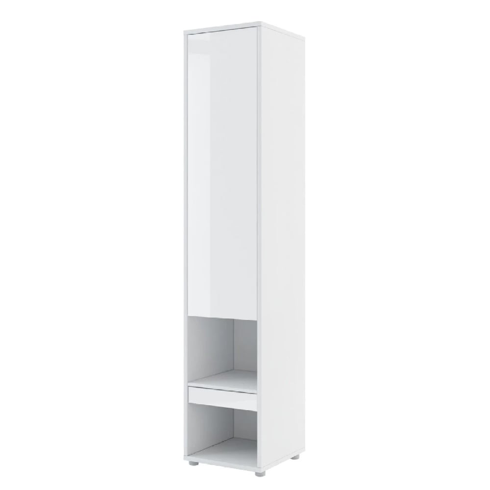 Read more about Teaneck high gloss storage cabinet with 1 door in white