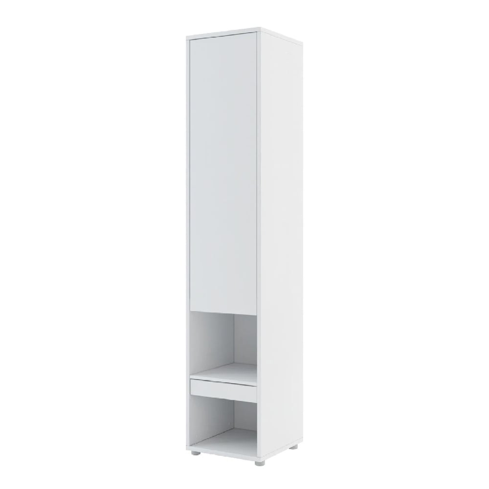 Read more about Teaneck wooden storage cabinet with 1 door in matt white