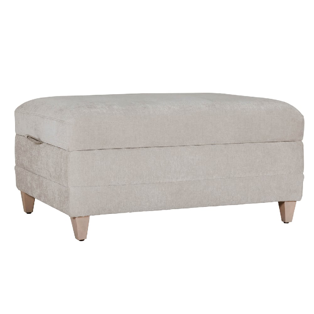 Read more about Texarkana fabric storage ottoman with oak legs in natural