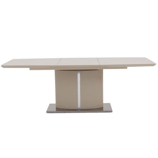 Photo of Falstone extending dining table rectangular in cream high gloss