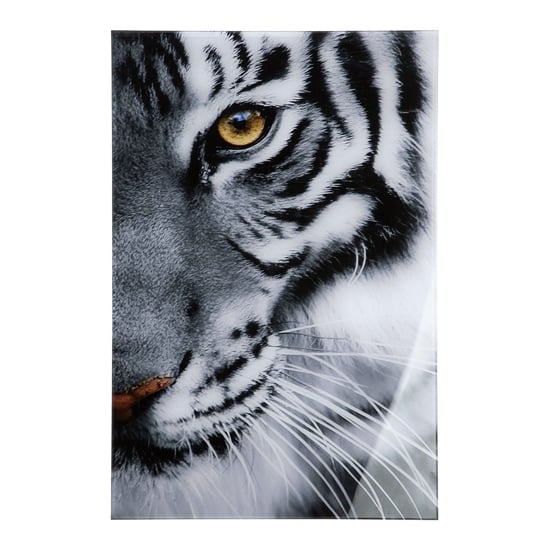 Read more about Tiger picture acrylic wall art in black and white