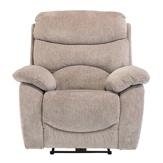 Product photograph of Toccoa Fabric Electric Recliner Armchair In Mink from Furniture in Fashion
