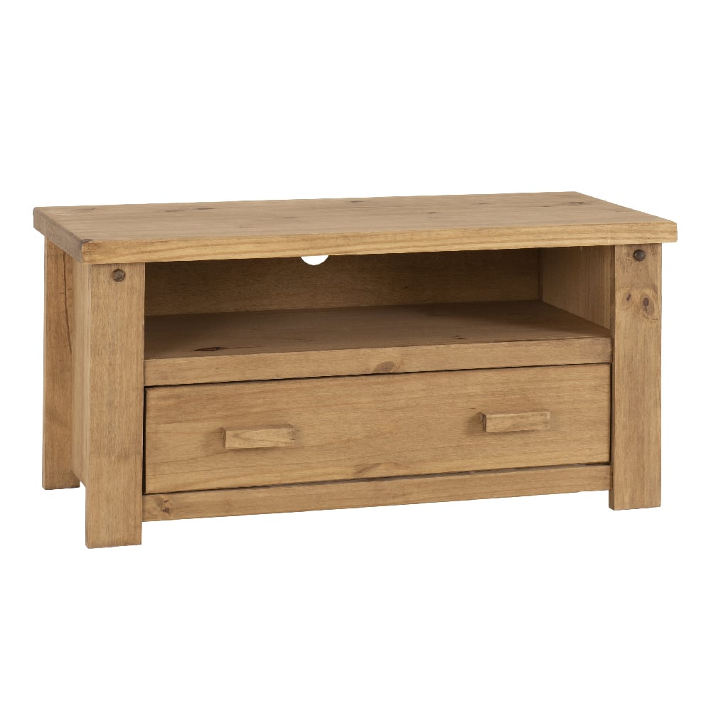 torsal wooden tv stand with 1 drawer in oak