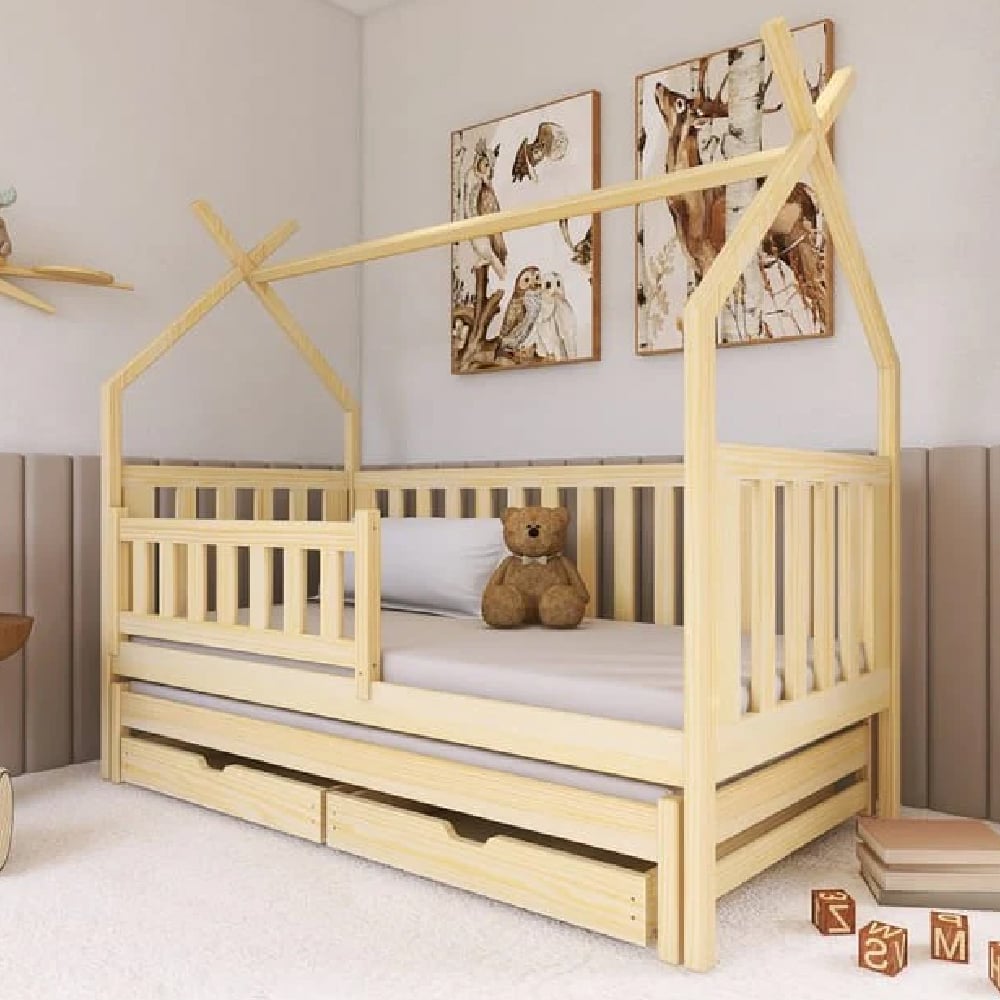 Read more about Tracy wooden day bed without mattress and trundle in pine