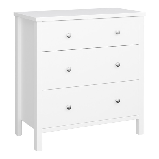 Read more about Trams wooden chest of 3 drawers in pure white