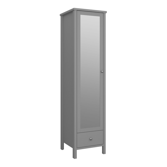 Read more about Trams mirrored wardrobe 1 door in folkestone grey