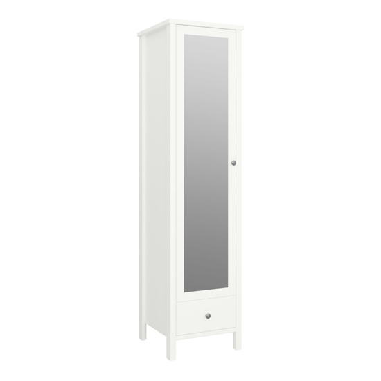 Read more about Trams mirrored wardrobe 1 door in off white