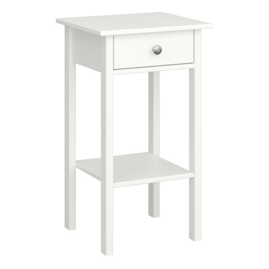 Read more about Trams wooden bedside cabinet with 1 drawer in off white