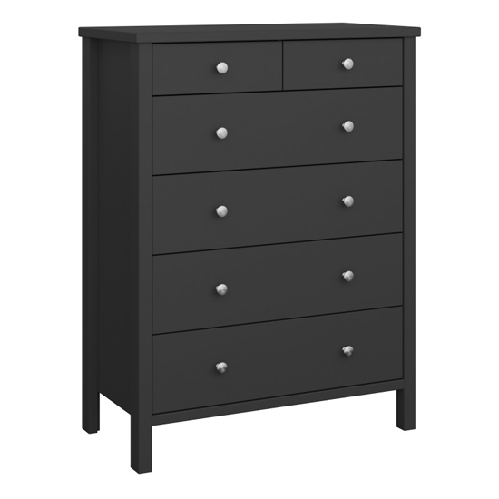 Read more about Trams wooden chest of 6 drawers in black