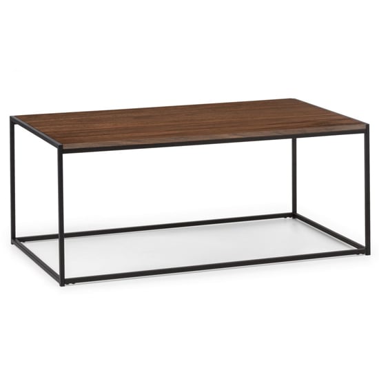Product photograph of Tacita Rectangular Wooden Coffee Table In Walnut from Furniture in Fashion