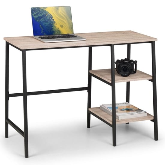 Tribeca Wooden Laptop Desk In Sonoma Oak Furniture In Fashion
