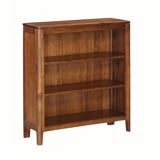 Trimble Wooden Low Bookcase In Rich Acacia Finish Furniture In Fashion