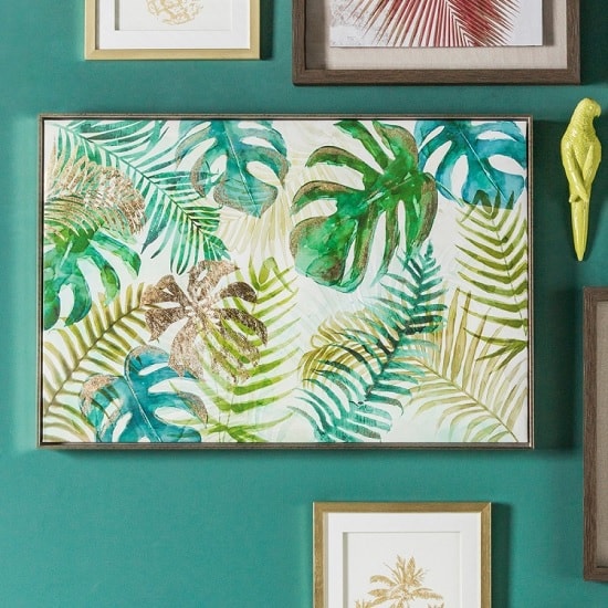 Andrella Modern Palms Framed Wall Art | Furniture in Fashion