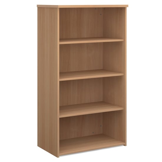 Photo of Upton home and office wooden bookcase in beech with 3 shelves