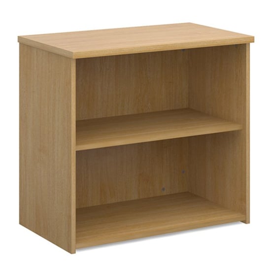 Read more about Upton home and office wooden bookcase in oak with 1 shelf