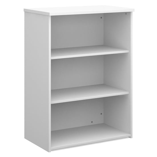 Read more about Upton home and office wooden bookcase in white with 2 shelves