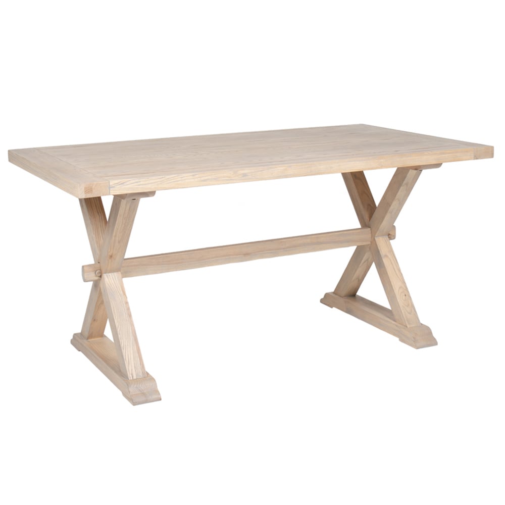 Product photograph of Valencia Wooden Small Rectangular Dining Table In Natural from Furniture in Fashion