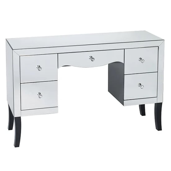 Photo of Valentia mirrored dressing table in silver