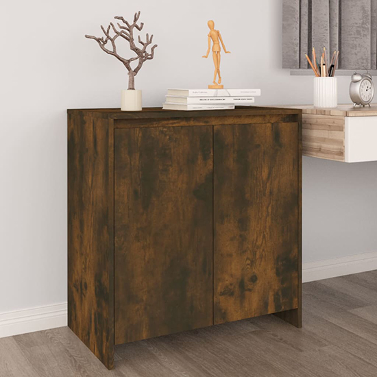 Read more about Variel wooden sideboard with 2 doors in smoked oak