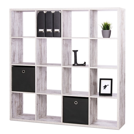 Version Shelving Unit Square In White With 9 Compartments 28