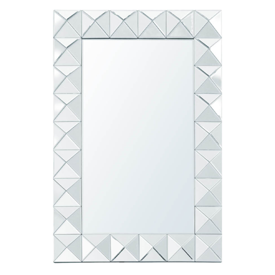 Photo of Vestal wall mirror rectangular in 3d wooden frame