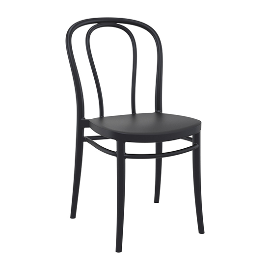 Read more about Victor polypropylene with glass fiber dining chair in black