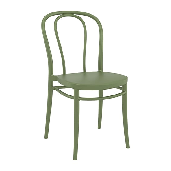 Product photograph of Victor Polypropylene With Glass Fiber Dining Chair In Green from Furniture in Fashion