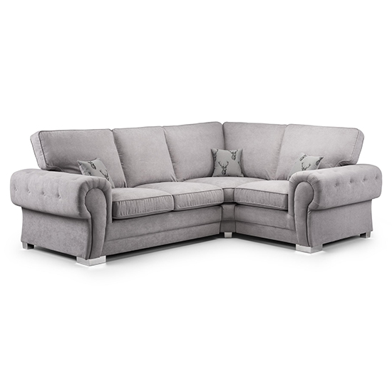 Read more about Virto fullback fabric right hand corner sofa in silver grey