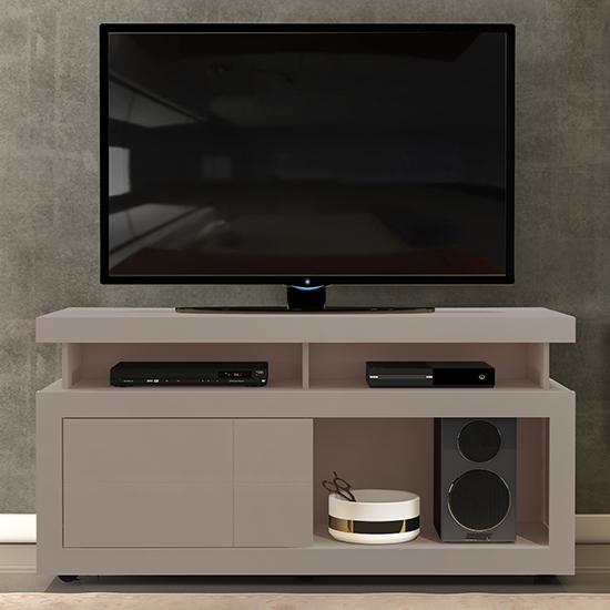 Product photograph of Vistoc Wooden Storage Tv Stand In Grey from Furniture in Fashion