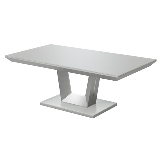 Product photograph of Vioti Glass And Wooden Coffee Table In Matt Grey from Furniture in Fashion