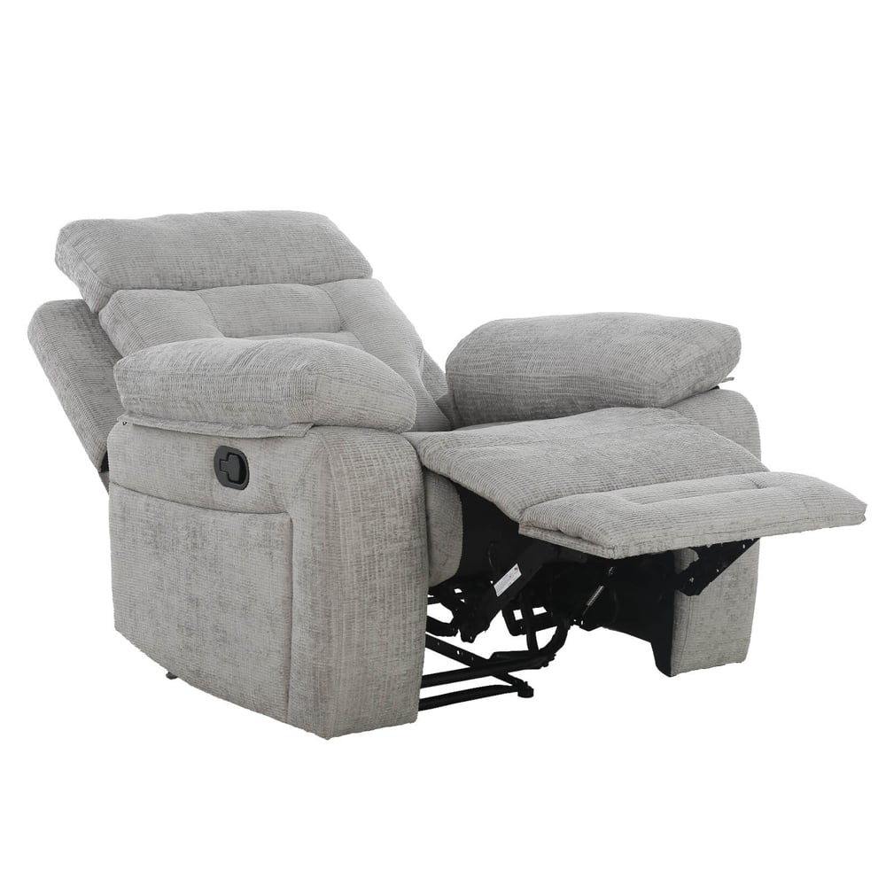 Read more about Waldorf manual recliner fabric 1 seater sofa in grey