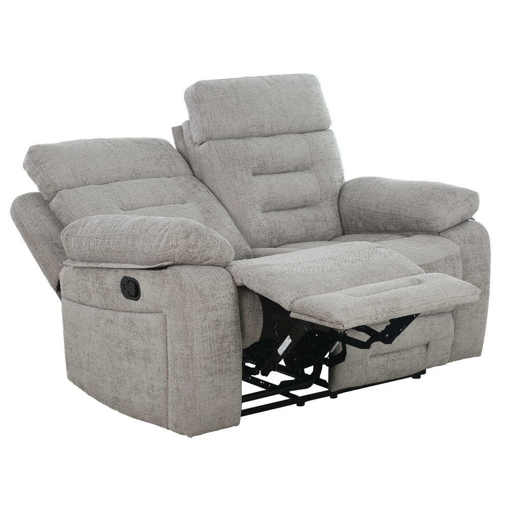 Read more about Waldorf manual recliner fabric 2 seater sofa in grey