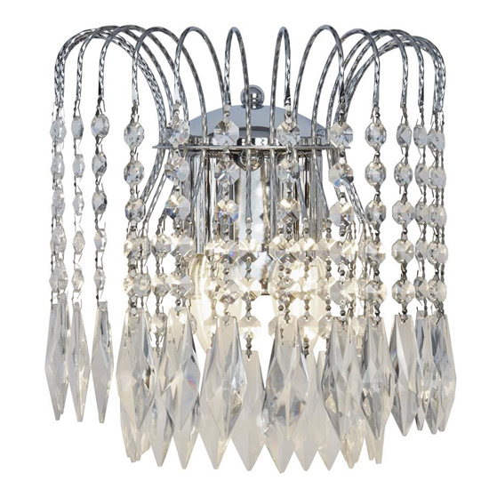 Read more about Waterfall 2 lights crystal wall light in chrome