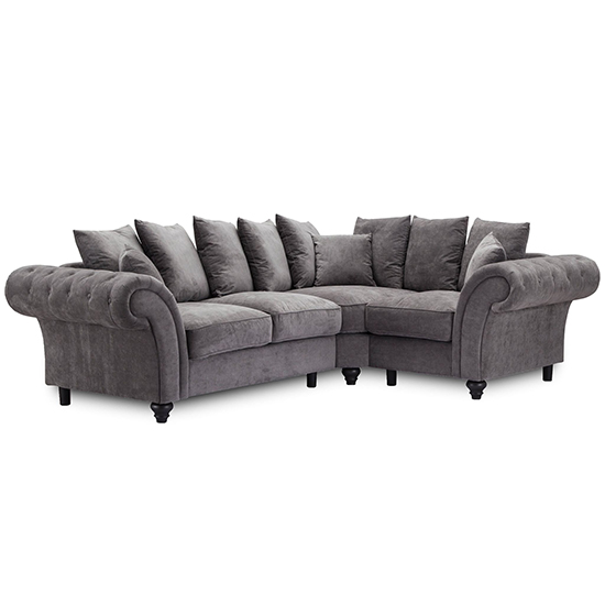 Read more about Williton fabric right hand corner sofa in dark grey