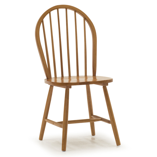 Product photograph of Windstar Wooden Dining Chair In Honey from Furniture in Fashion
