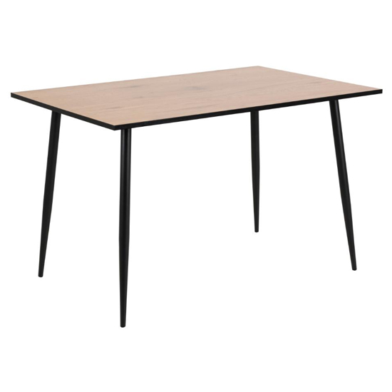 Read more about Woodburn rectangular wooden dining table in matt wild oak