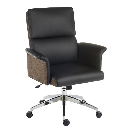 Read more about Wooster executive home office chair in black pu