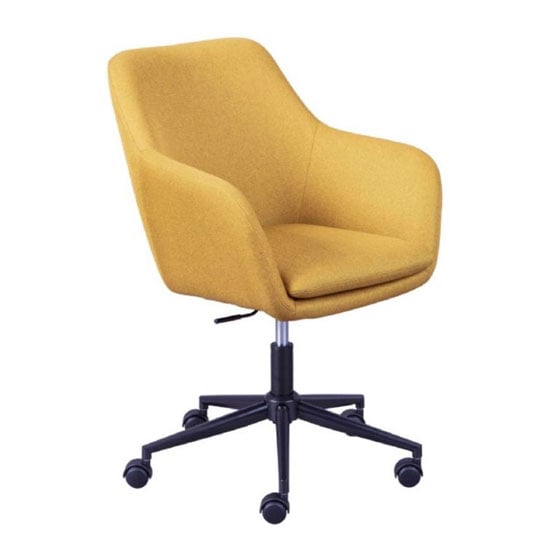 Read more about Workrelaxed fabric office swivel chair in curry